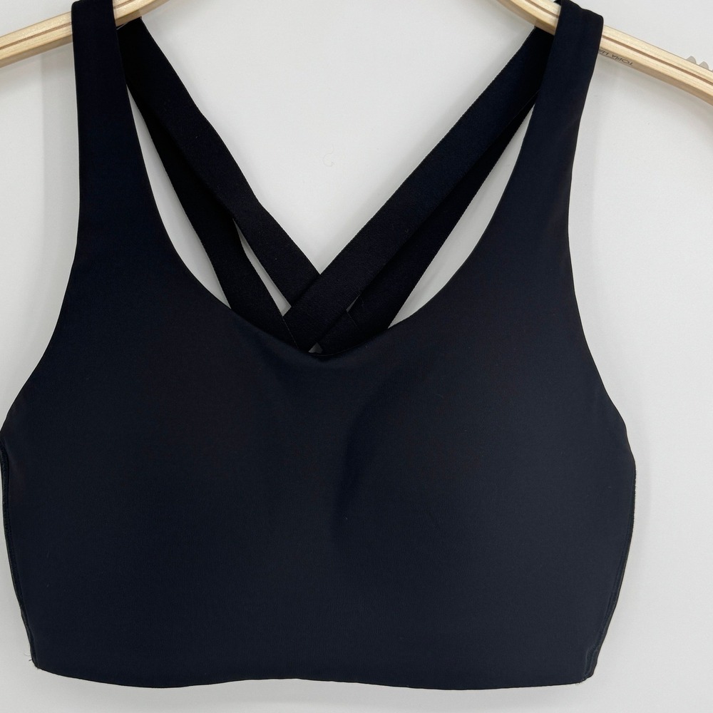 Lululemon Energy Bra High Support 34C Black Athleisure Gym Yoga Workout - Picture 4 of 10